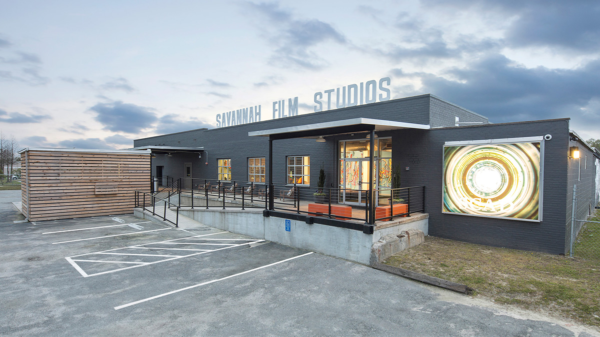 Savannah Film Studios exterior front entrance view 2