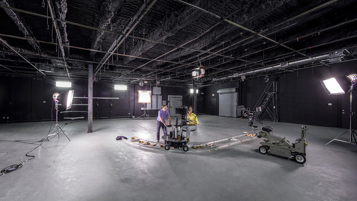 Savannah Film Studios interior camera track