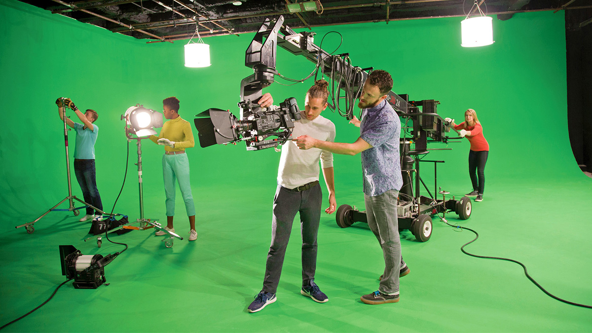 Savannah Film Studios green screen and camera crane