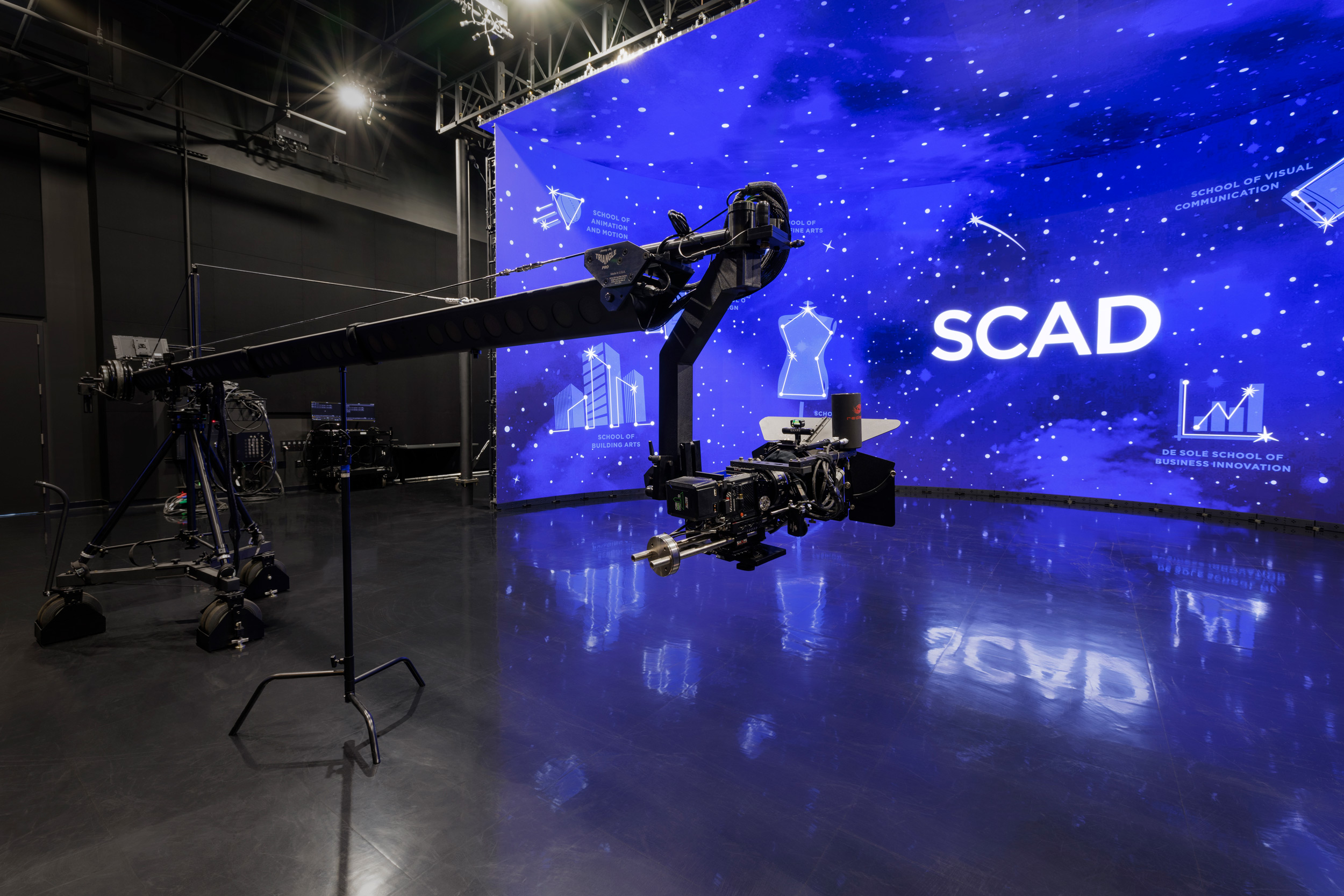 Interior of SCAD Atlanta LED Volumne stage