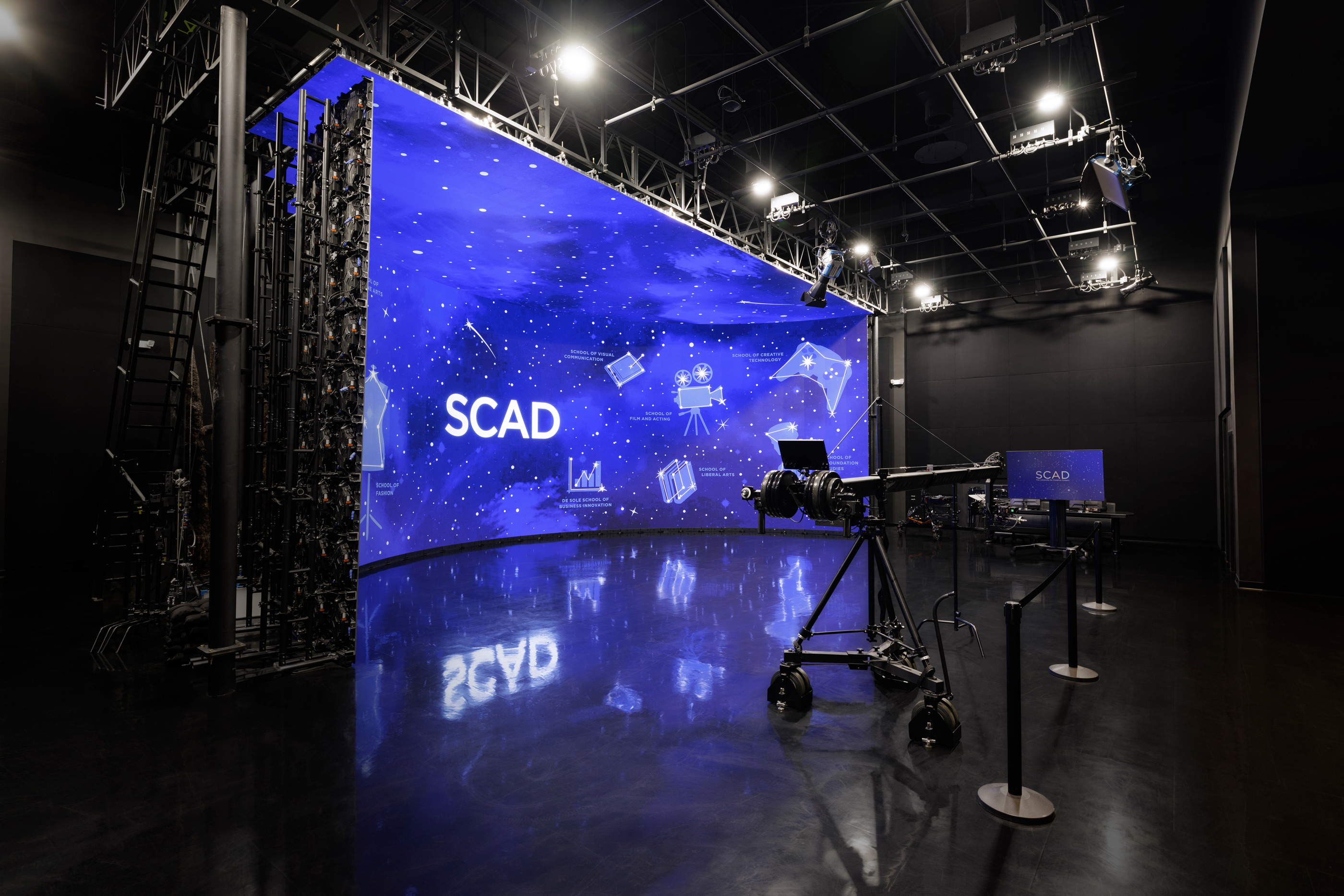 Interior of SCAD Atlanta LED Volumne stage