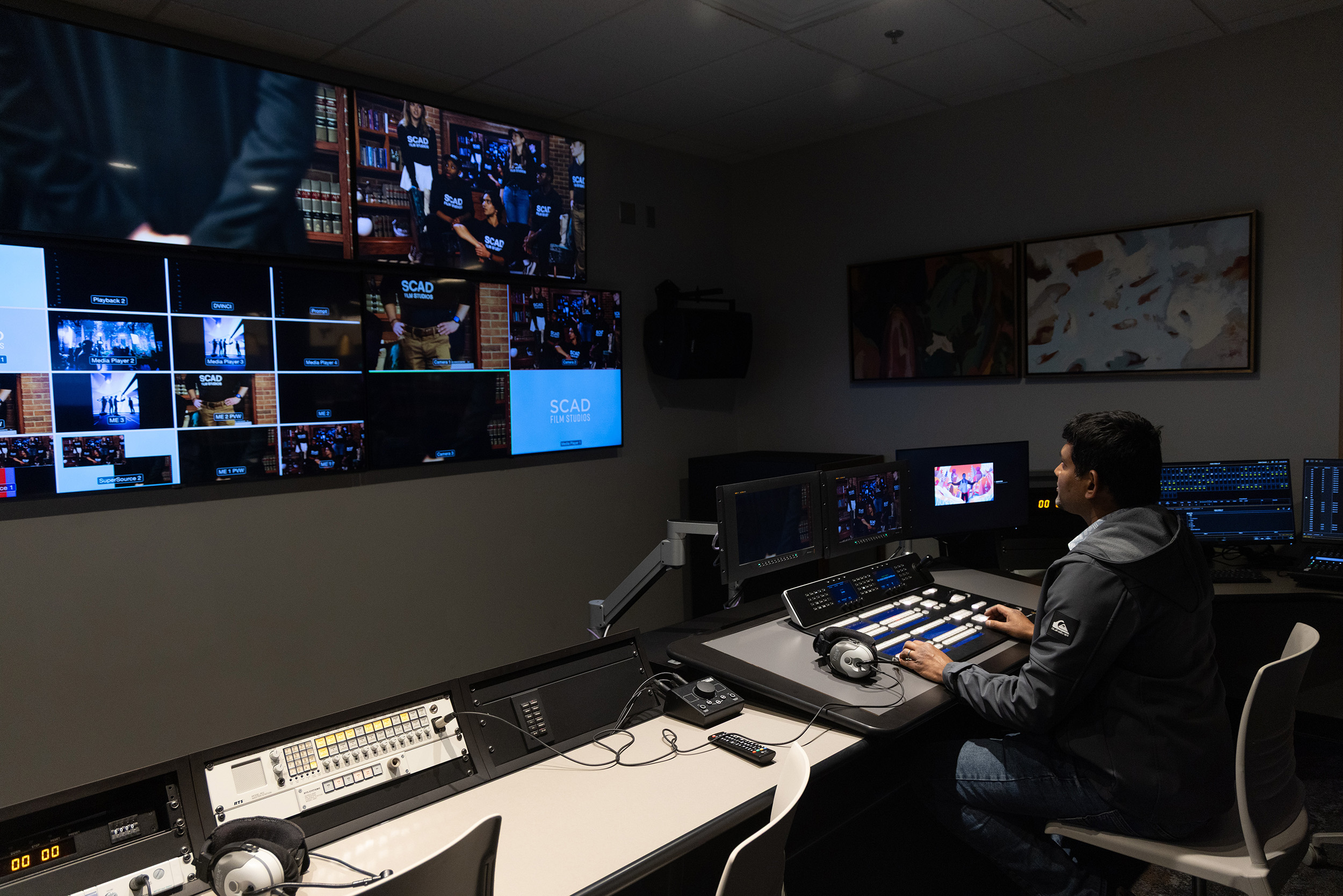 Interior of Atlanta Studio A control room