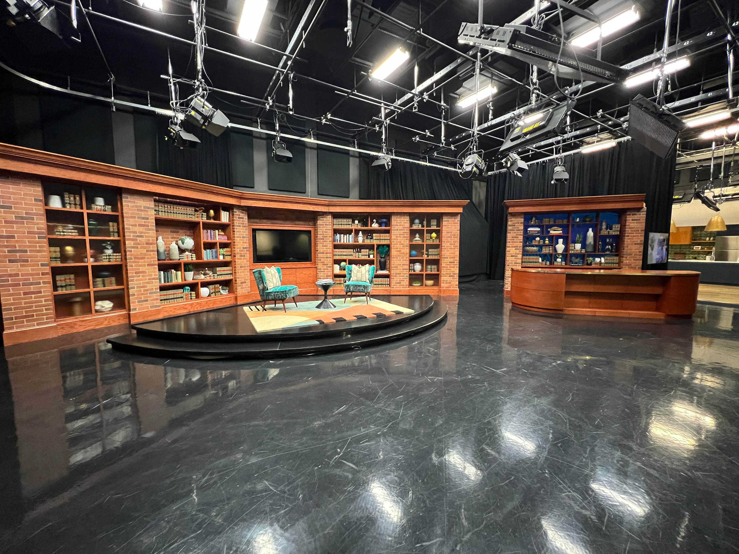 Interior of an empty Studio A set
